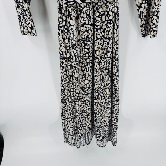 Lane Bryant Black White Floral Wrap Maxi Dress Women’s Plus Size 18/20 - Picture 6 of 9